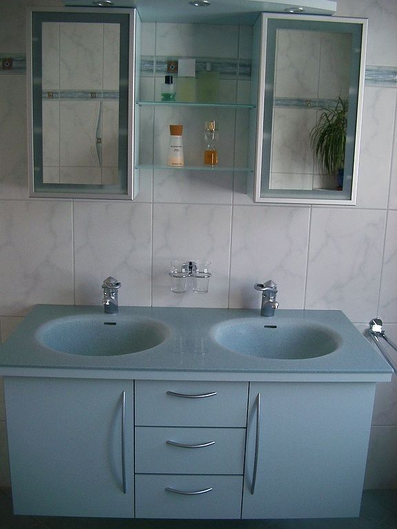 Meuble salle de bain double éviers