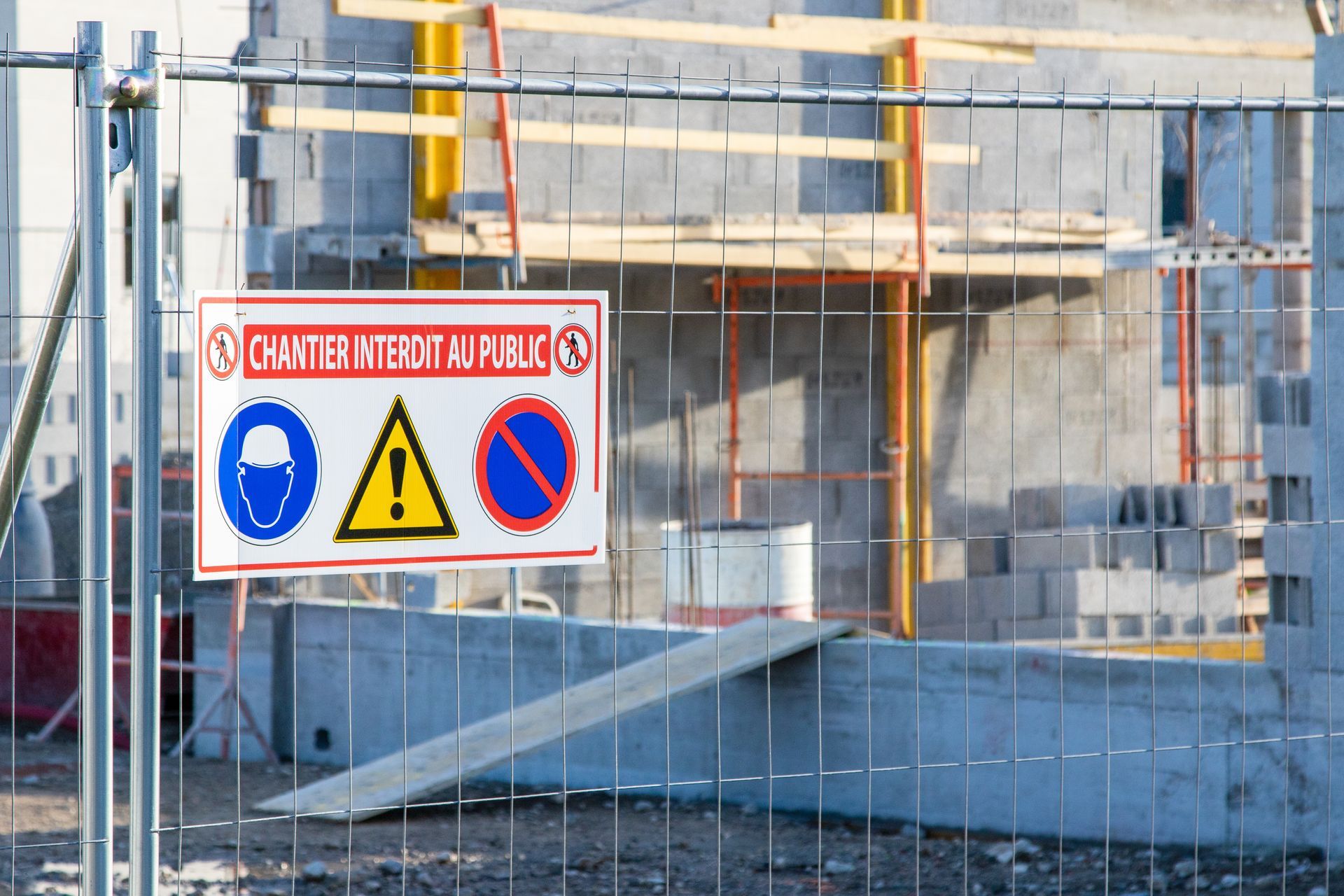 Signalétique de chantier.