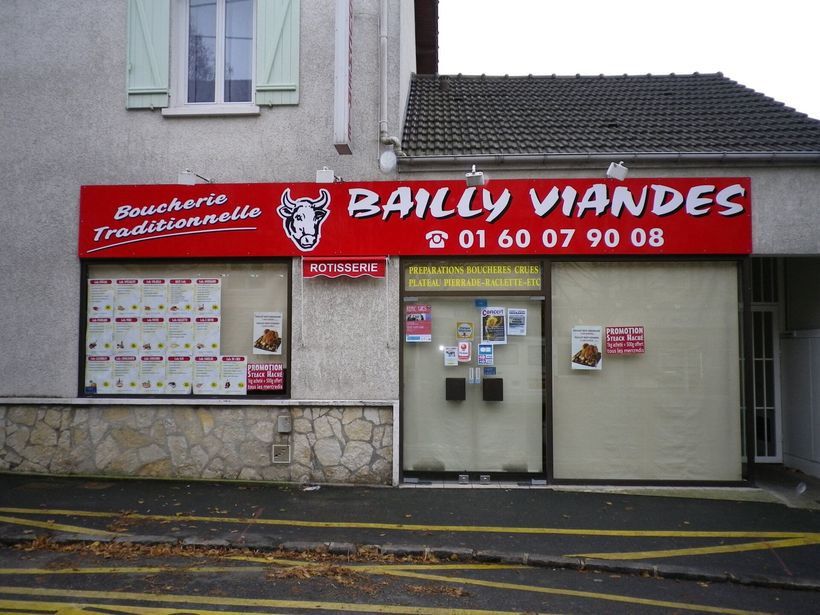 Devanture de Bailly Viandes.
