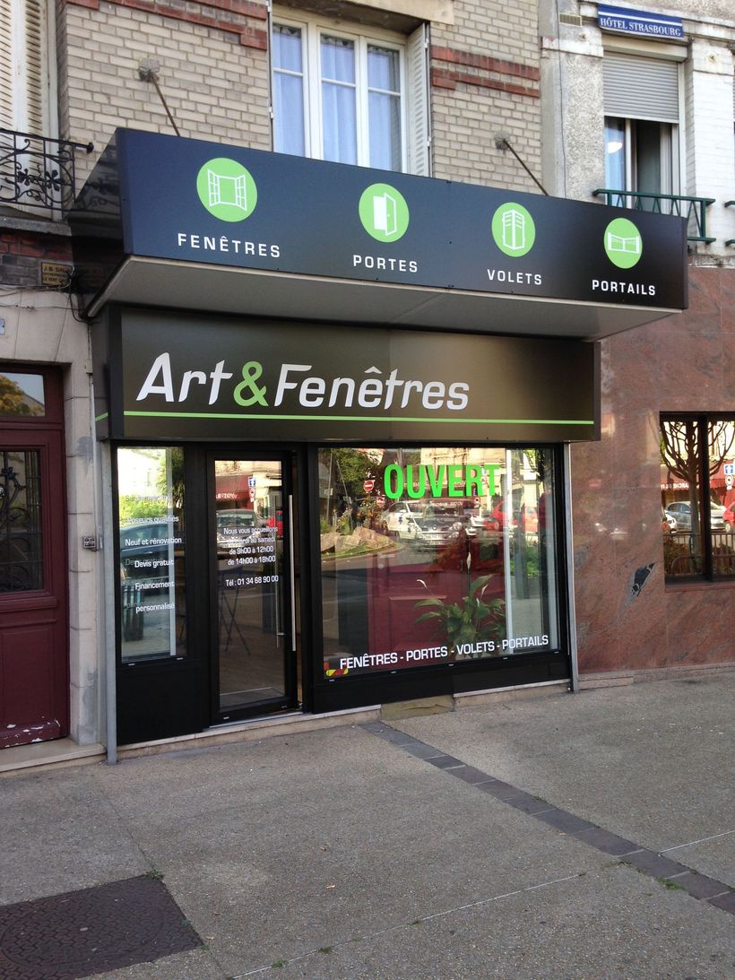 Devanture d'Art&Fenêtres.