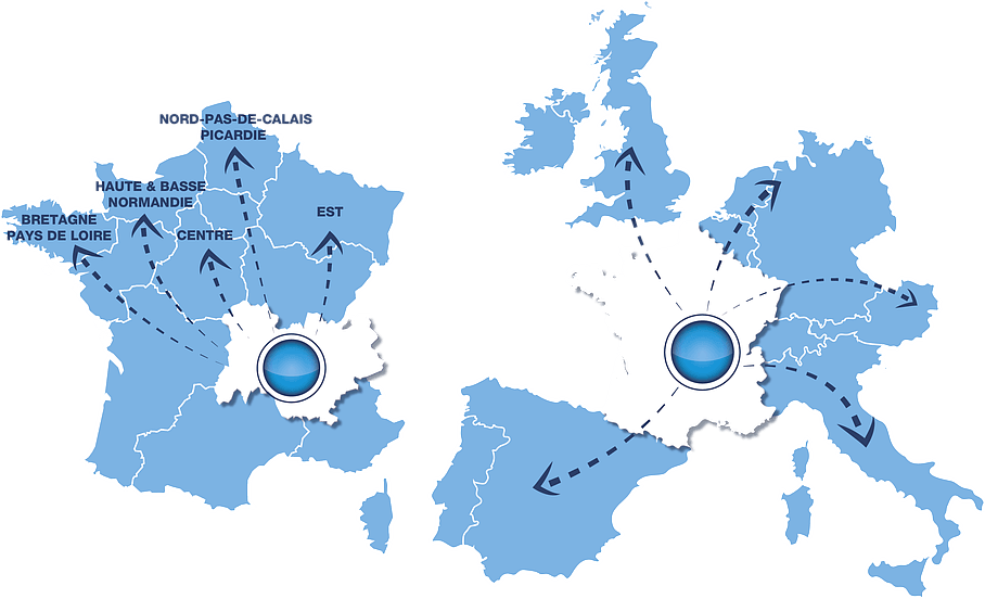 Carte de France et d'Europe