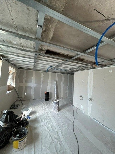 Travaux de plâtrerie