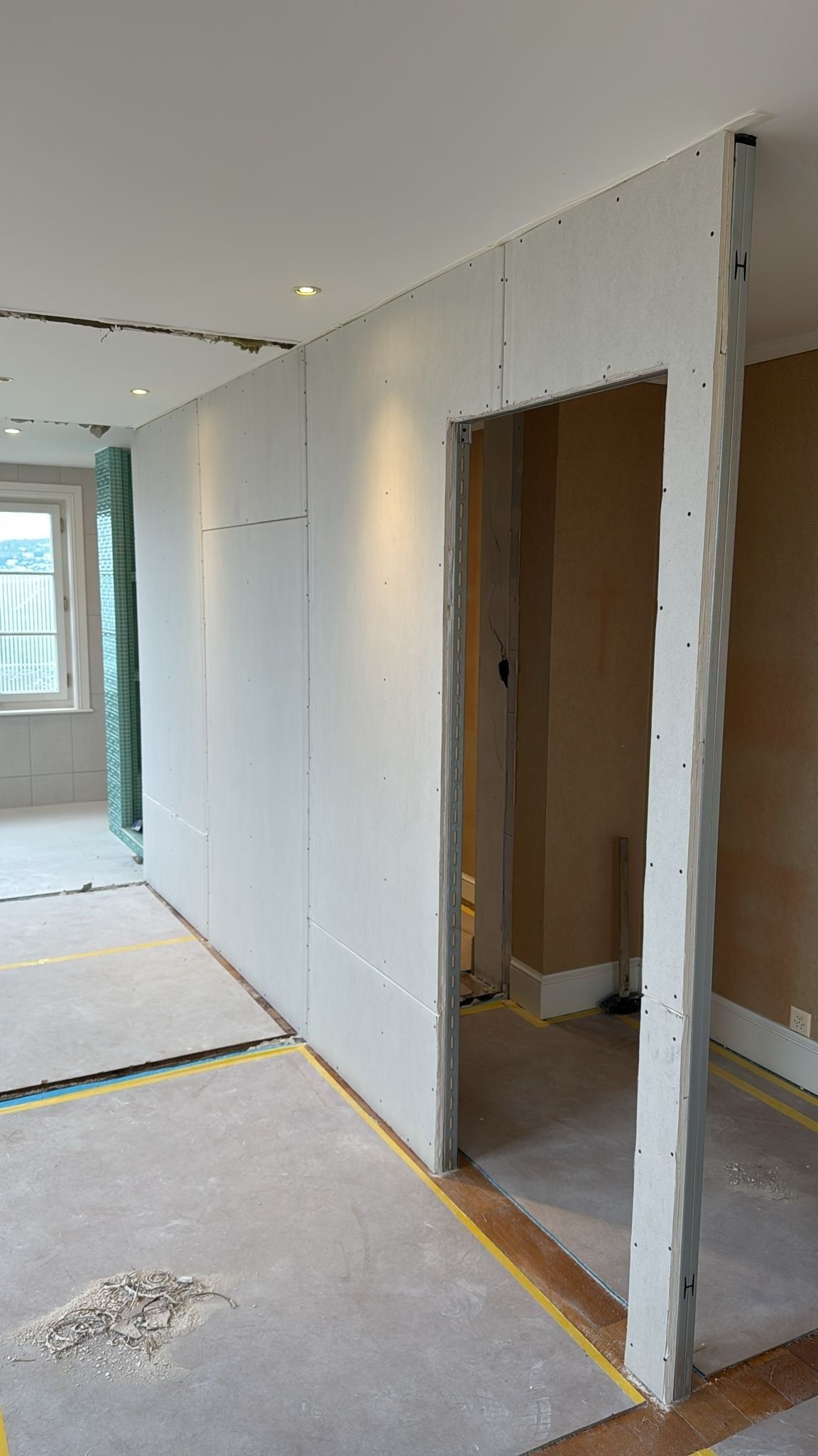 Travaux de plâtrerie