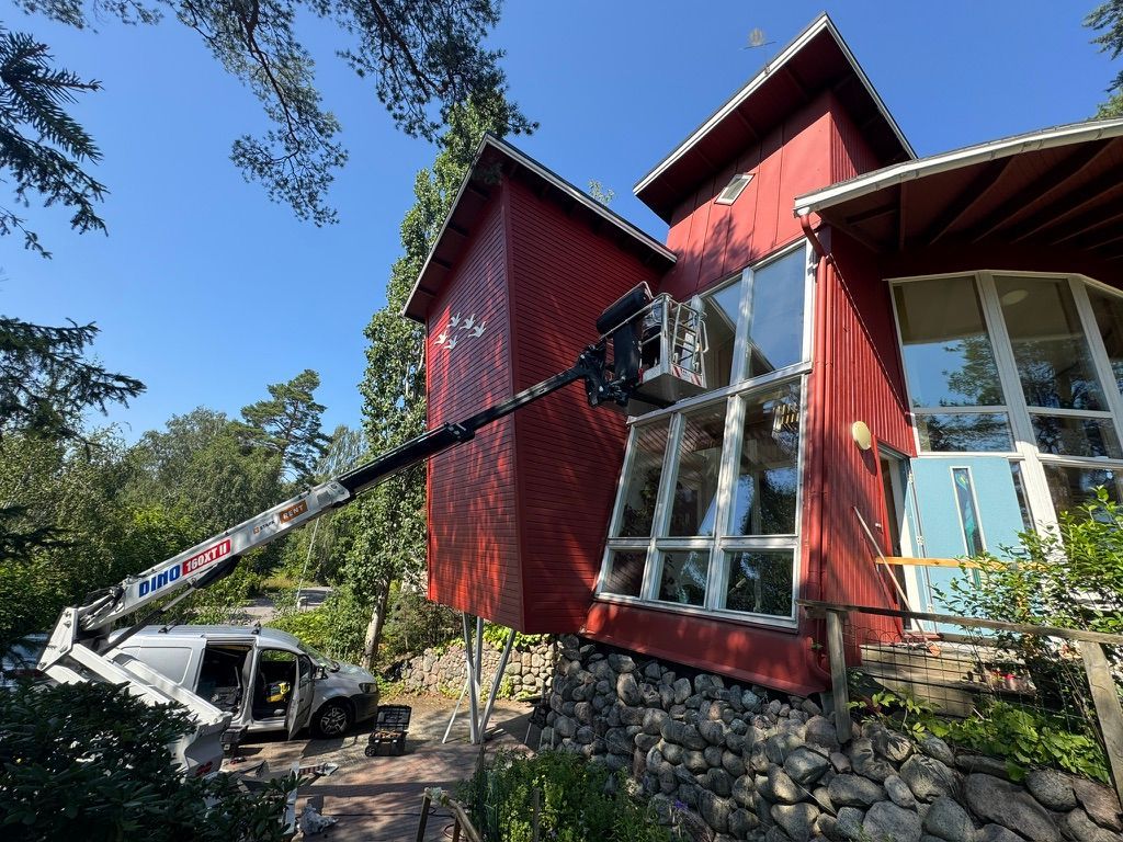 Julkisivuremontti omakotiin