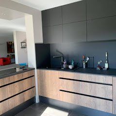 Cuisine bois et noir