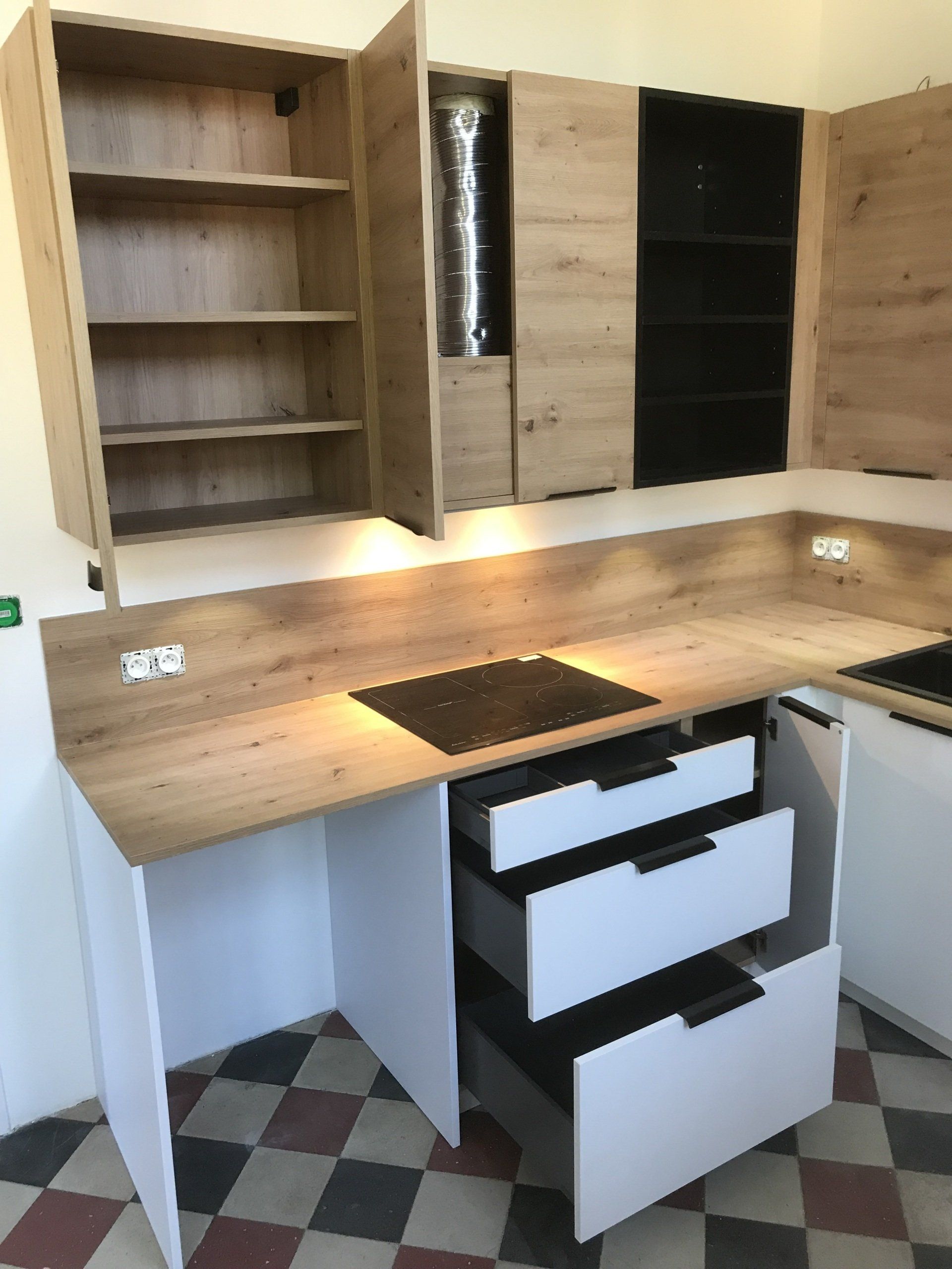 Tiroirs de cuisine aménagée