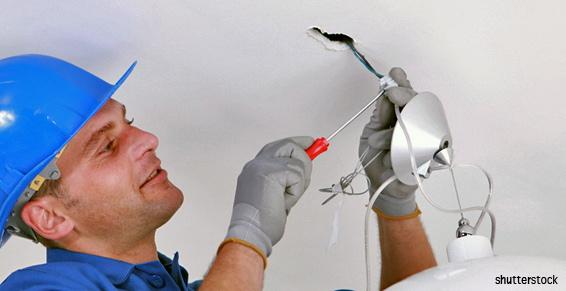 Electricité générale entreprises - Câblage lustre