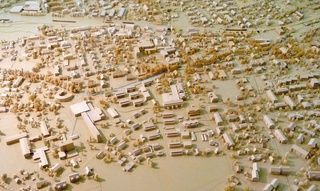 Modellausschnitt im Mst. 1:500; Ortsplanungsmodell; Lyss BE