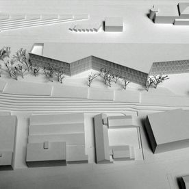 Modell Mst.1:500; Strafjustizzentrum Muttenz; Architekt Kunz & Mösch