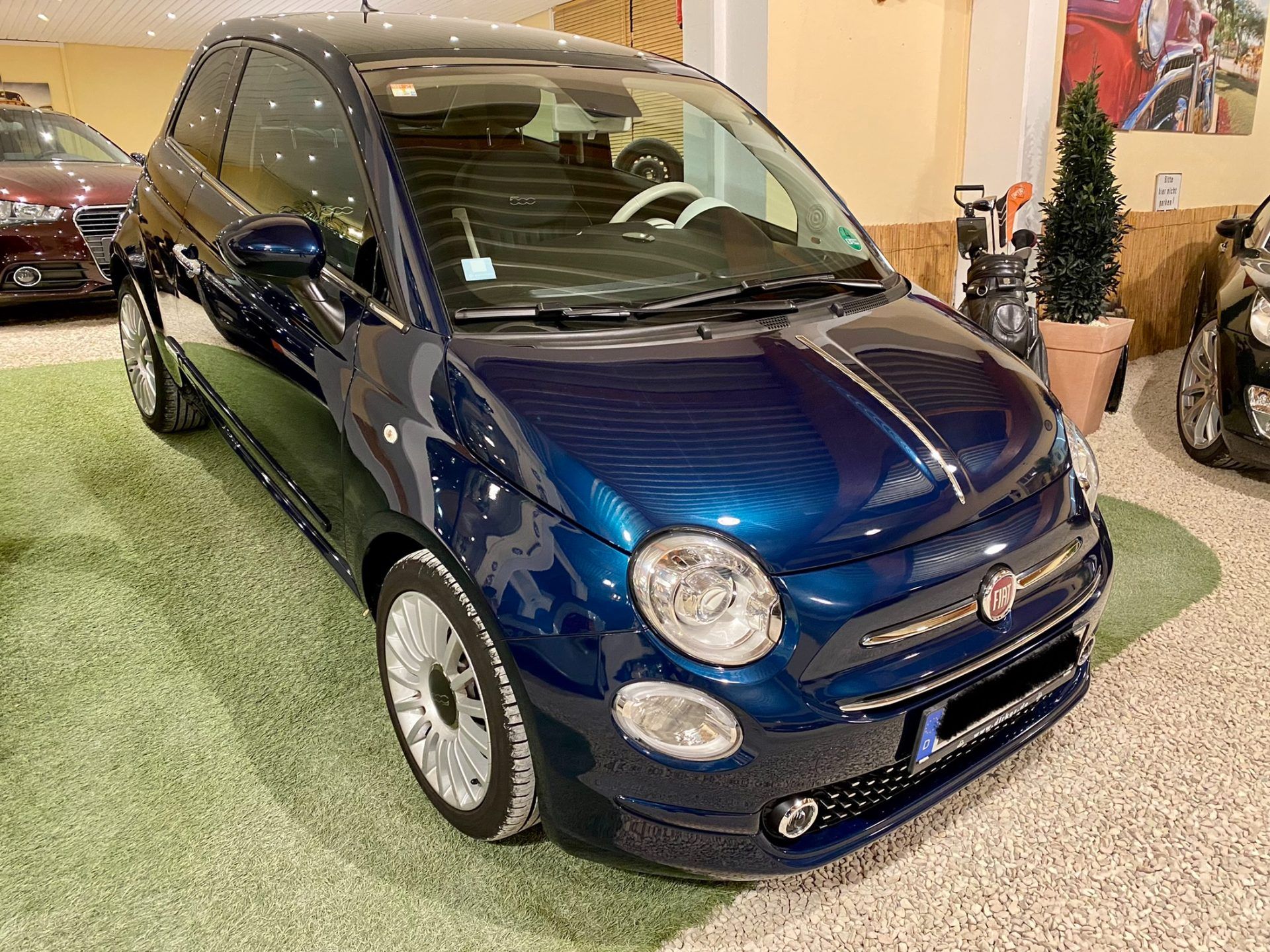 blauer Fiat bei Lopez Automobile in Wuppertal