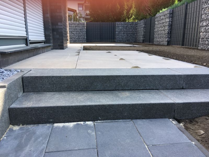 Treppenbau im Außenbereich