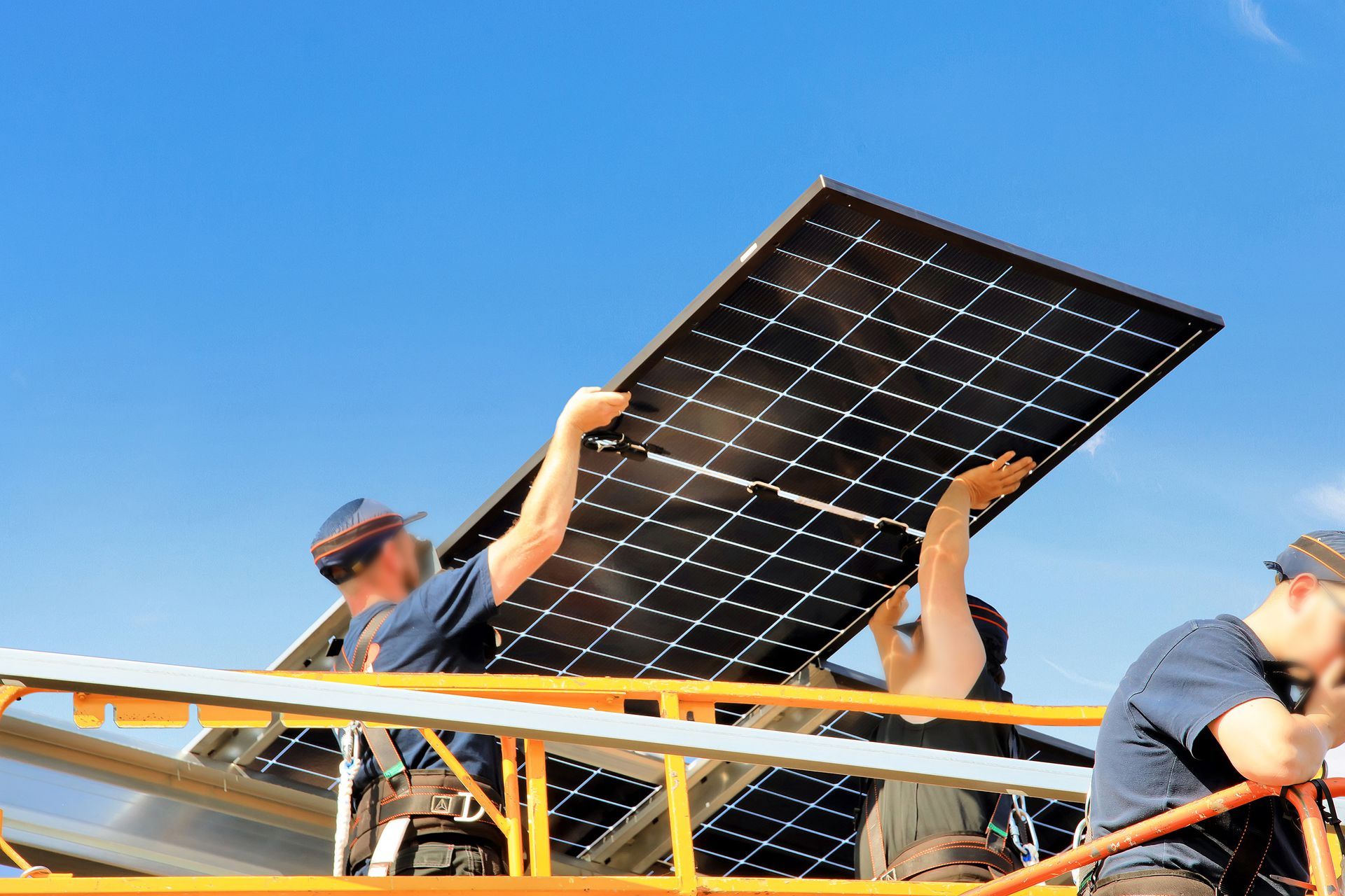 Installation de panneaux solaires