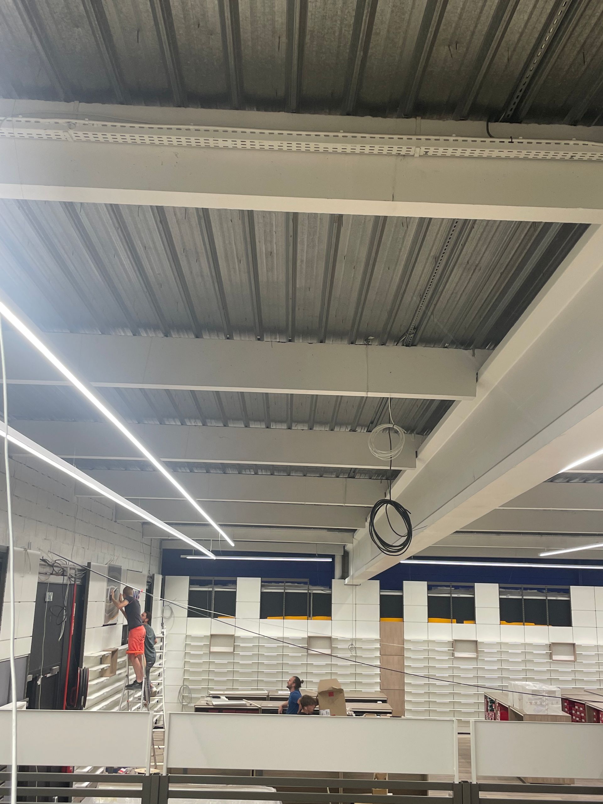 Installation électrique pour un magasin de sport