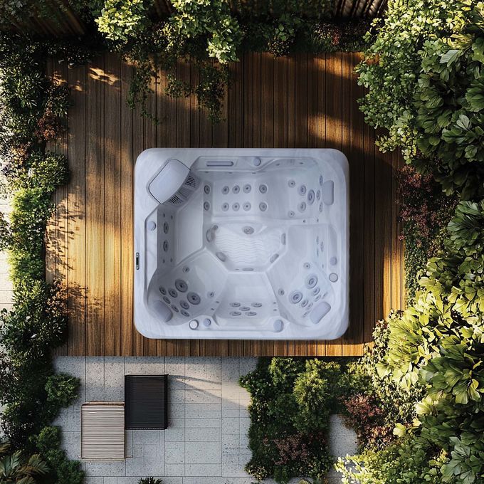 Vue aérienne d'un spa