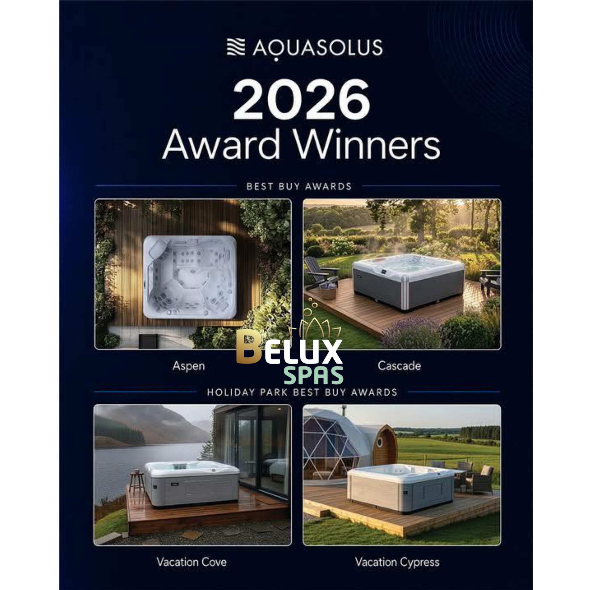 Spa Aquasolus Aquapure Cypress 6 personnes