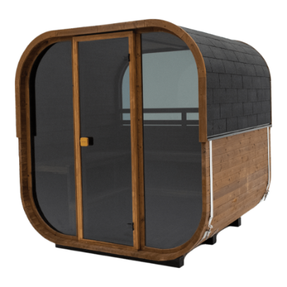 Sauna extérieur Finlandais Hekla Cube 250 - 6 personnes