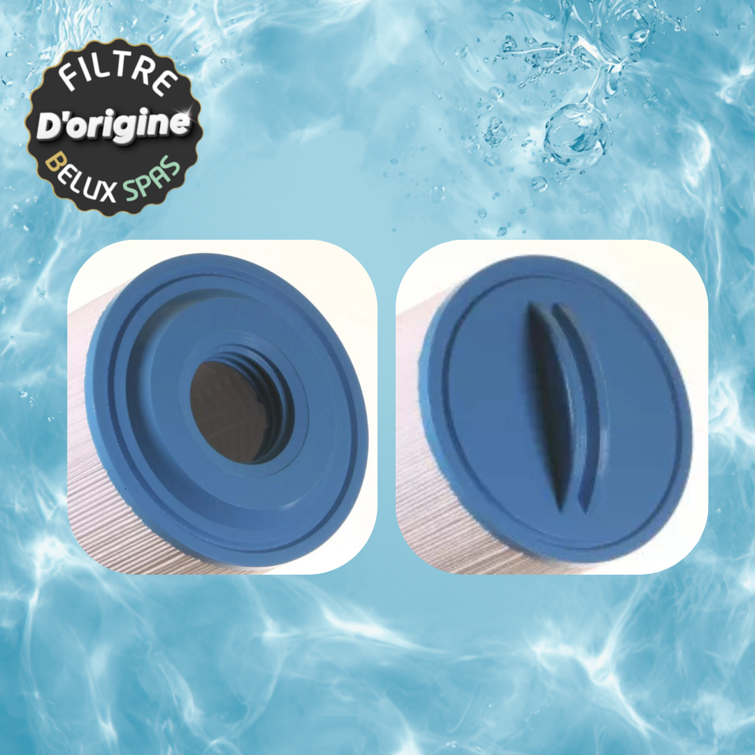 Pack 4 filtres long blanc filet interne pour spa et spa de nage