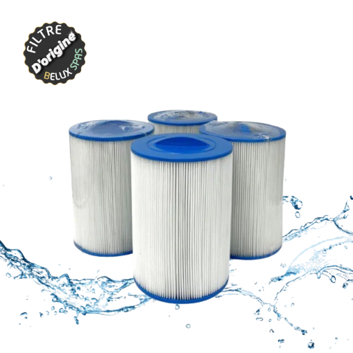 Pack 4 Filtres court blanc pour spas