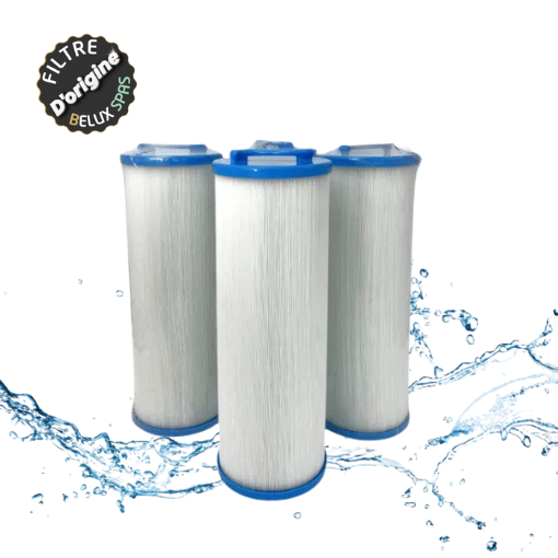Pack 4 Filtres long blanc pour spa et spa de nage