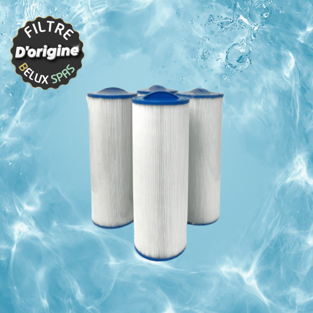 Pack de 4 filtres moyen blanc filet interne pour spa