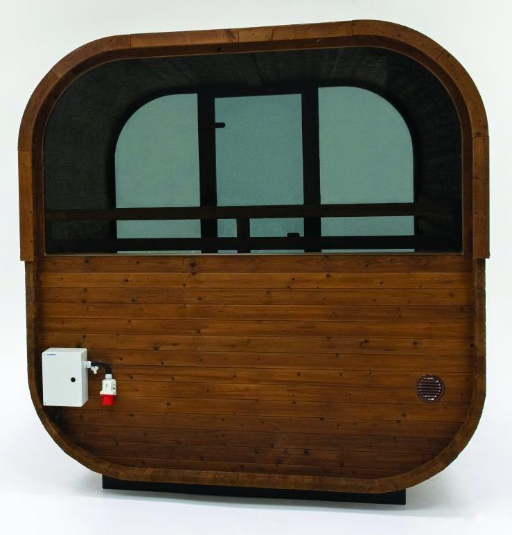 Sauna extérieur Finlandais Hekla Cube 250 - 6 personnes