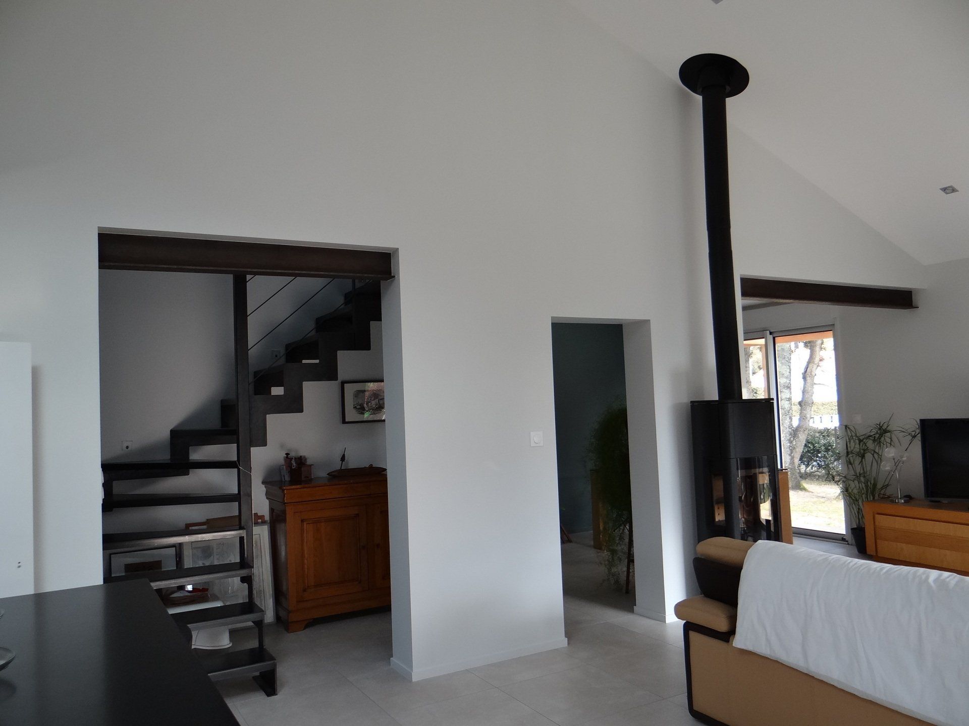escaliers donnant sur le séjour