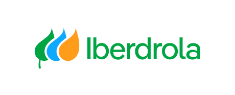 El logotipo de Iberdrola es un logotipo verde y naranja con hojas y gotas de agua.