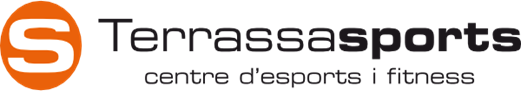 Terrassasports, centro de esports y fitness, logotipo sobre fondo blanco