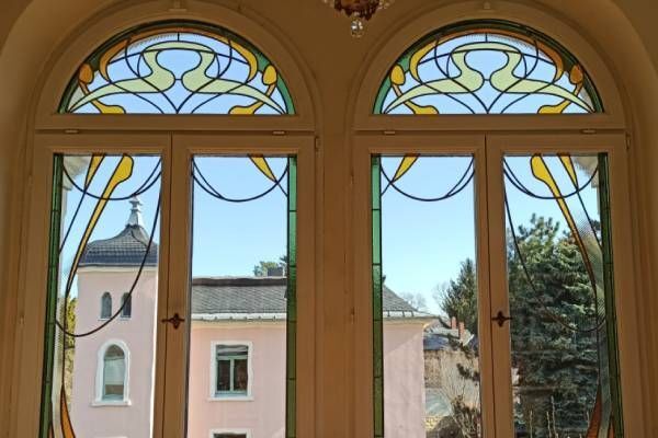 Fenster mit Buntglas von Glaserei Meissner