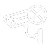Ilustración del cerebro, líneas blancas sobre fondo blanco.