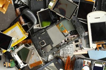 defekte Smartphone- und Tablet-Teile