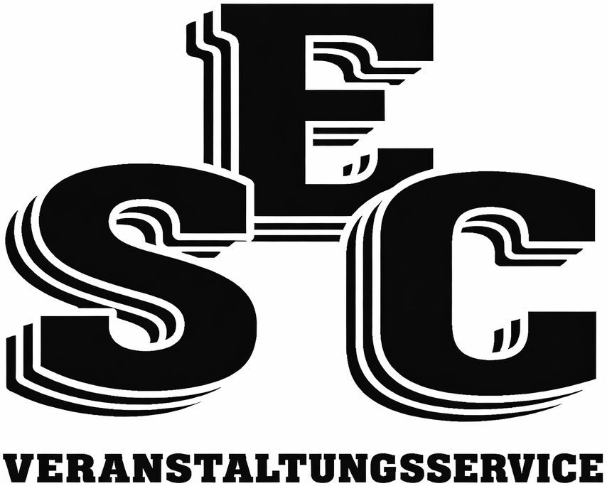 Logo für SEC Veranstaltungsservice mit fetten, übereinander gestapelten schwarzen Buchstaben und einem Schlagschatteneffekt.