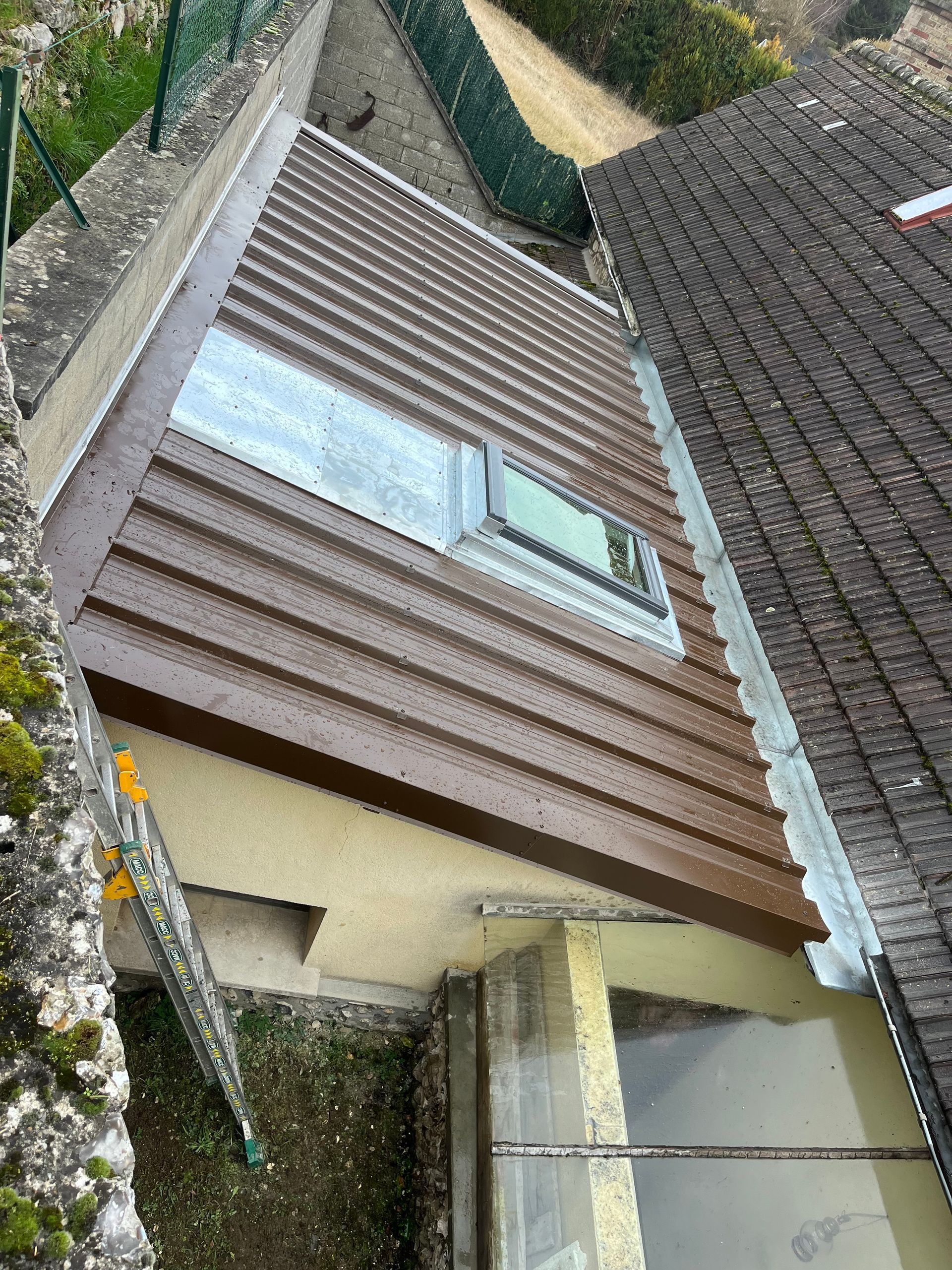 Toiture en bac acier