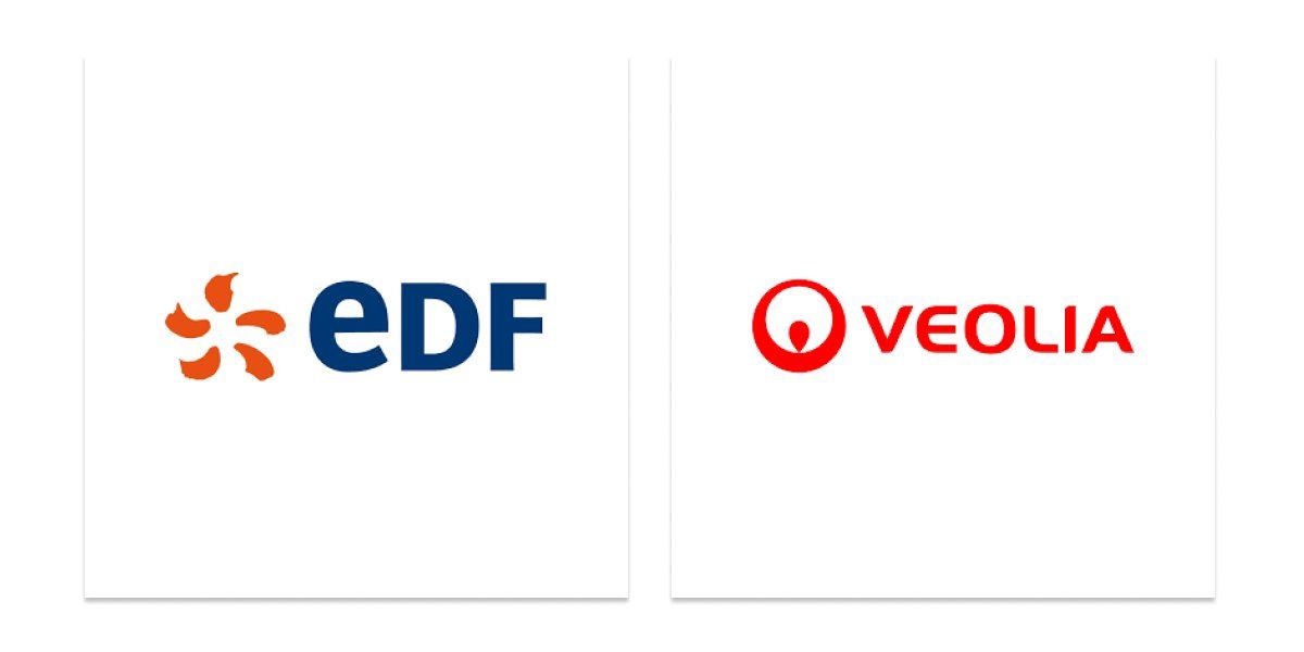 logo Edf et logo Veolia