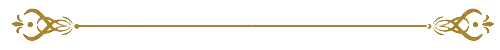 Línea decorativa horizontal con piezas finales doradas ornamentadas y un centro color canela.