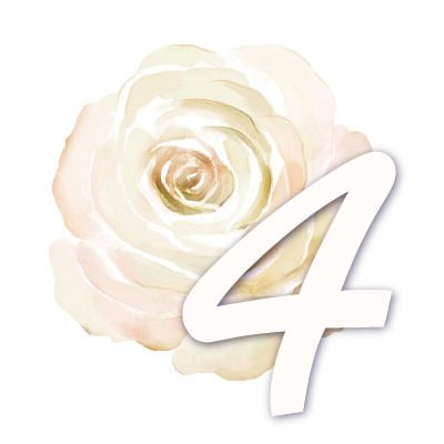 Illustration d'une fleur et du chiffre 4