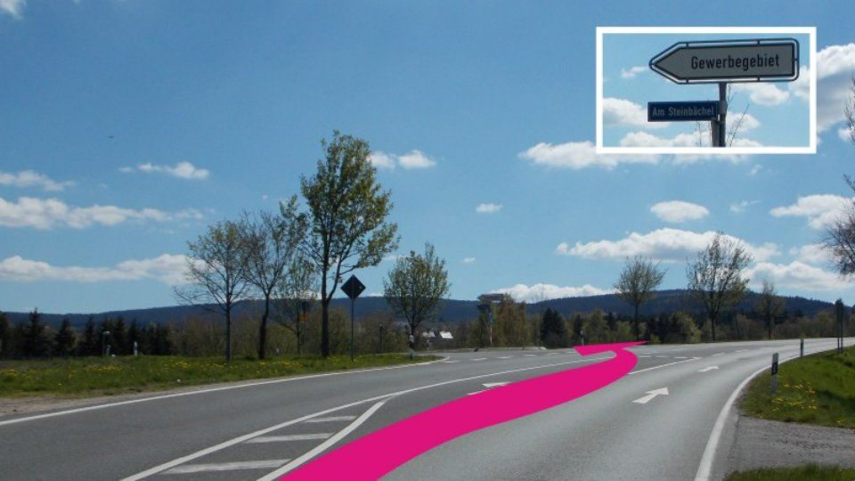 Anfahrt zur Autolackiererei Schott