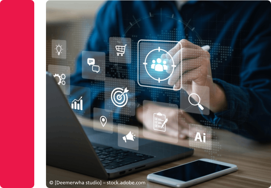 Mitarbeiter von der EPA DIRECT GmbH an Laptop