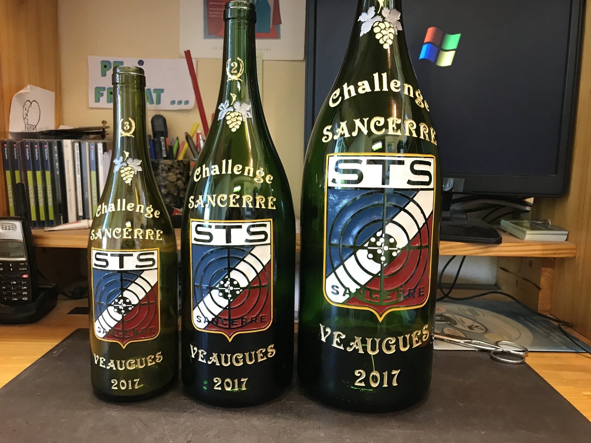 Gravure sur verre pour le challenge de Sancerre