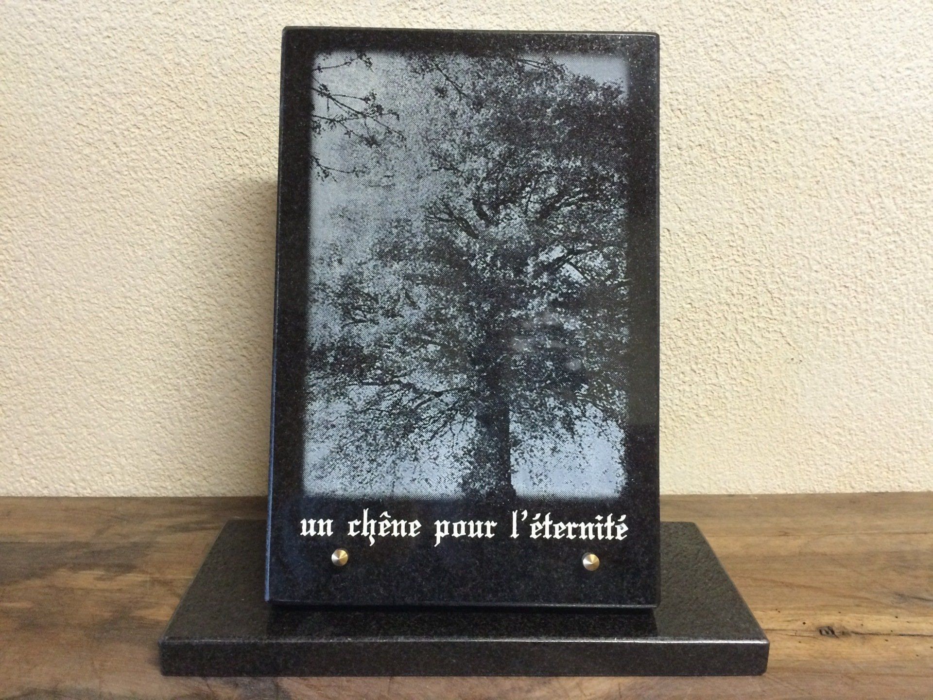 Plaque décorative avec message personnalisé