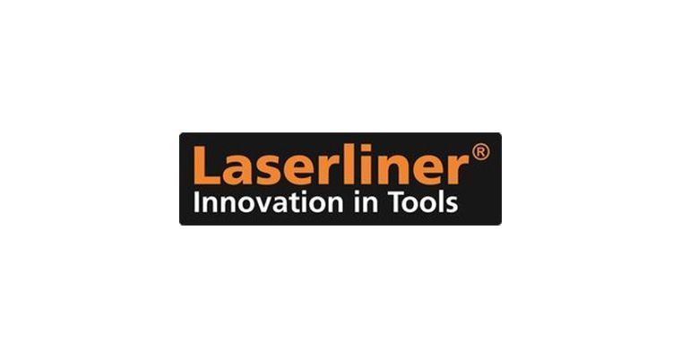 Das Logo für Laserliner Innovation in Tools steht auf weißem Hintergrund.