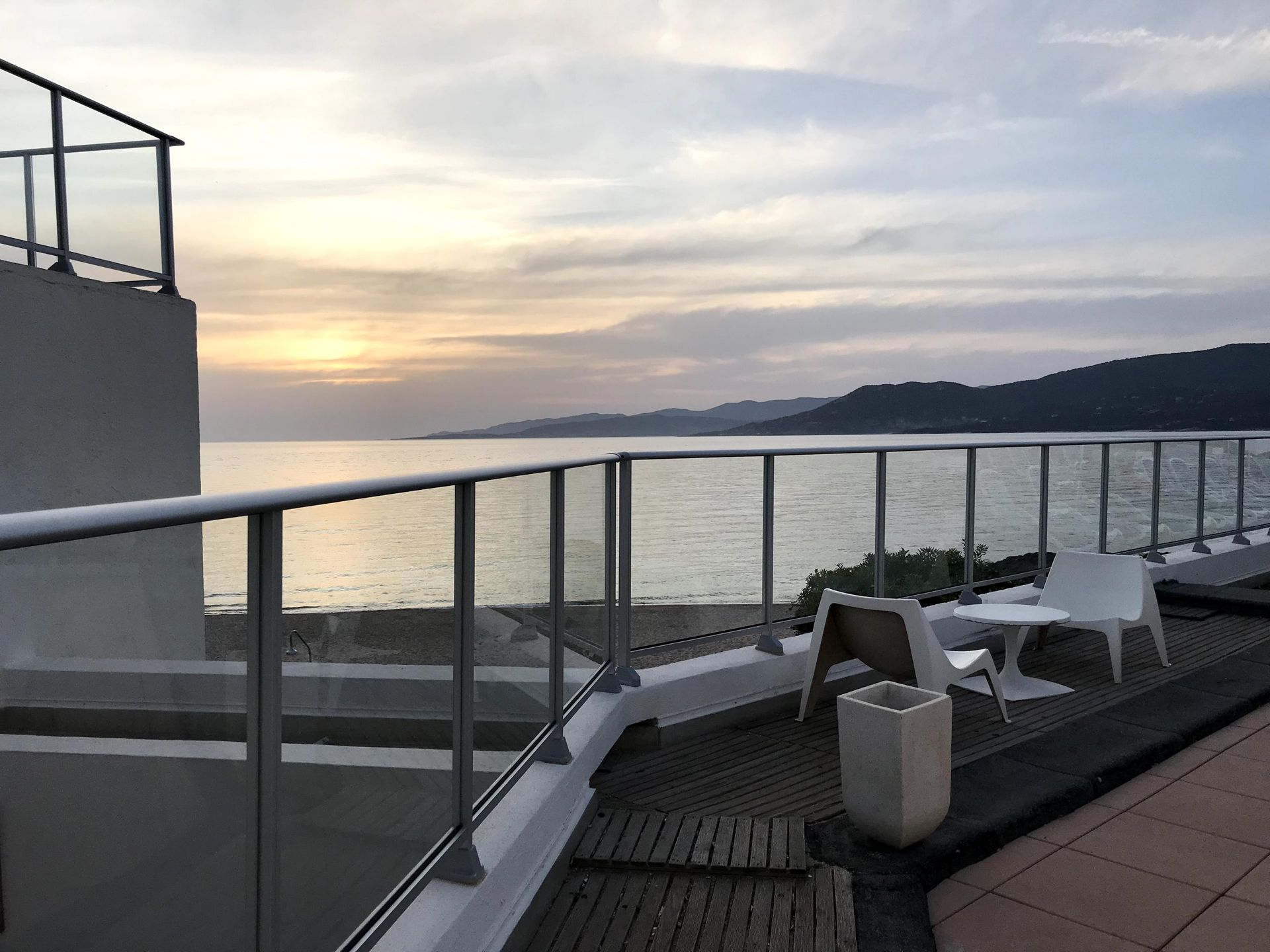 Garde-corps sur un toit-terrasse