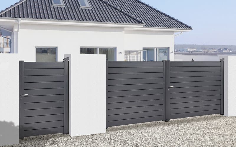 Portillon et portail en aluminium