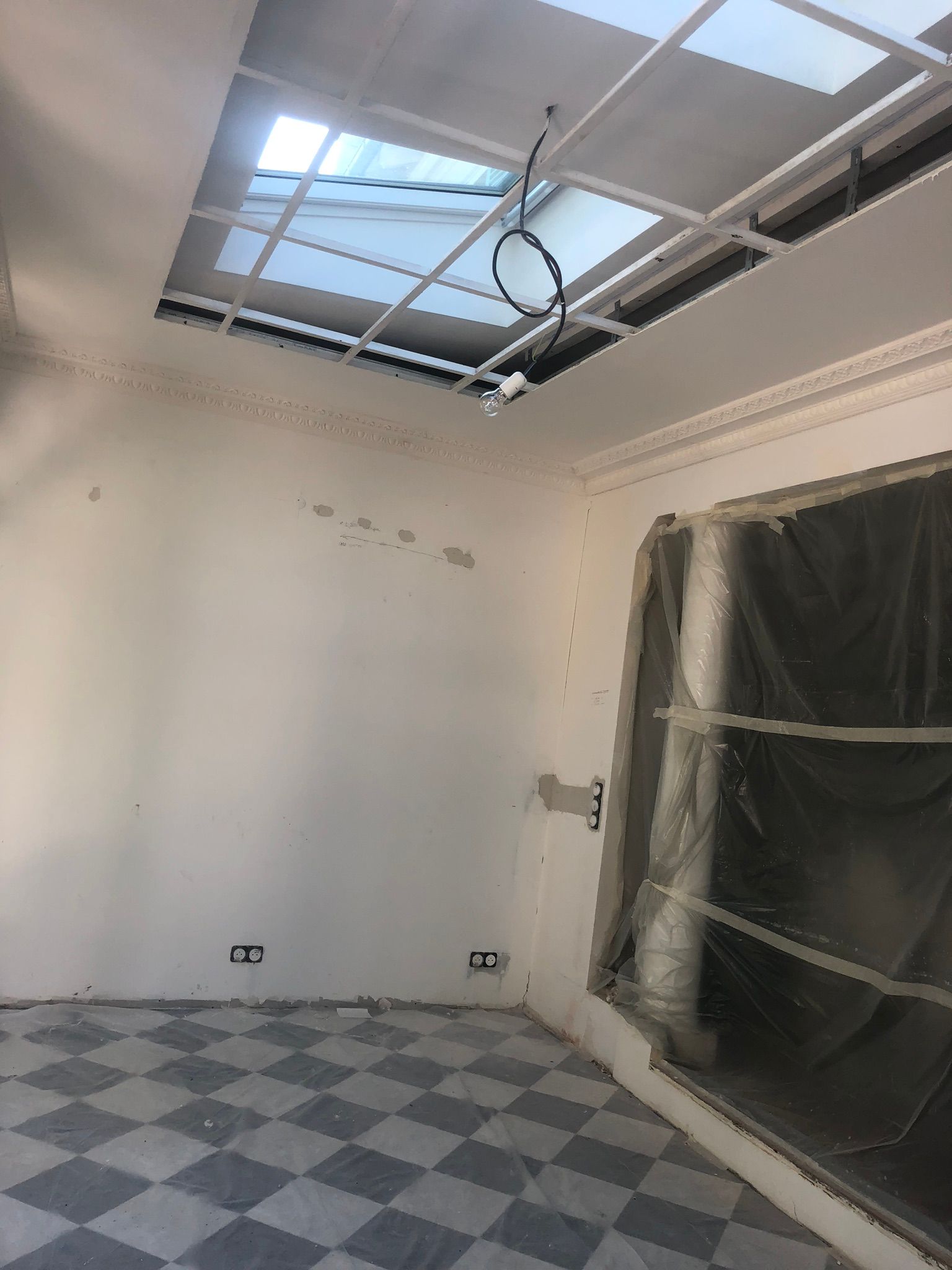 Création d'une fenêtre de toit