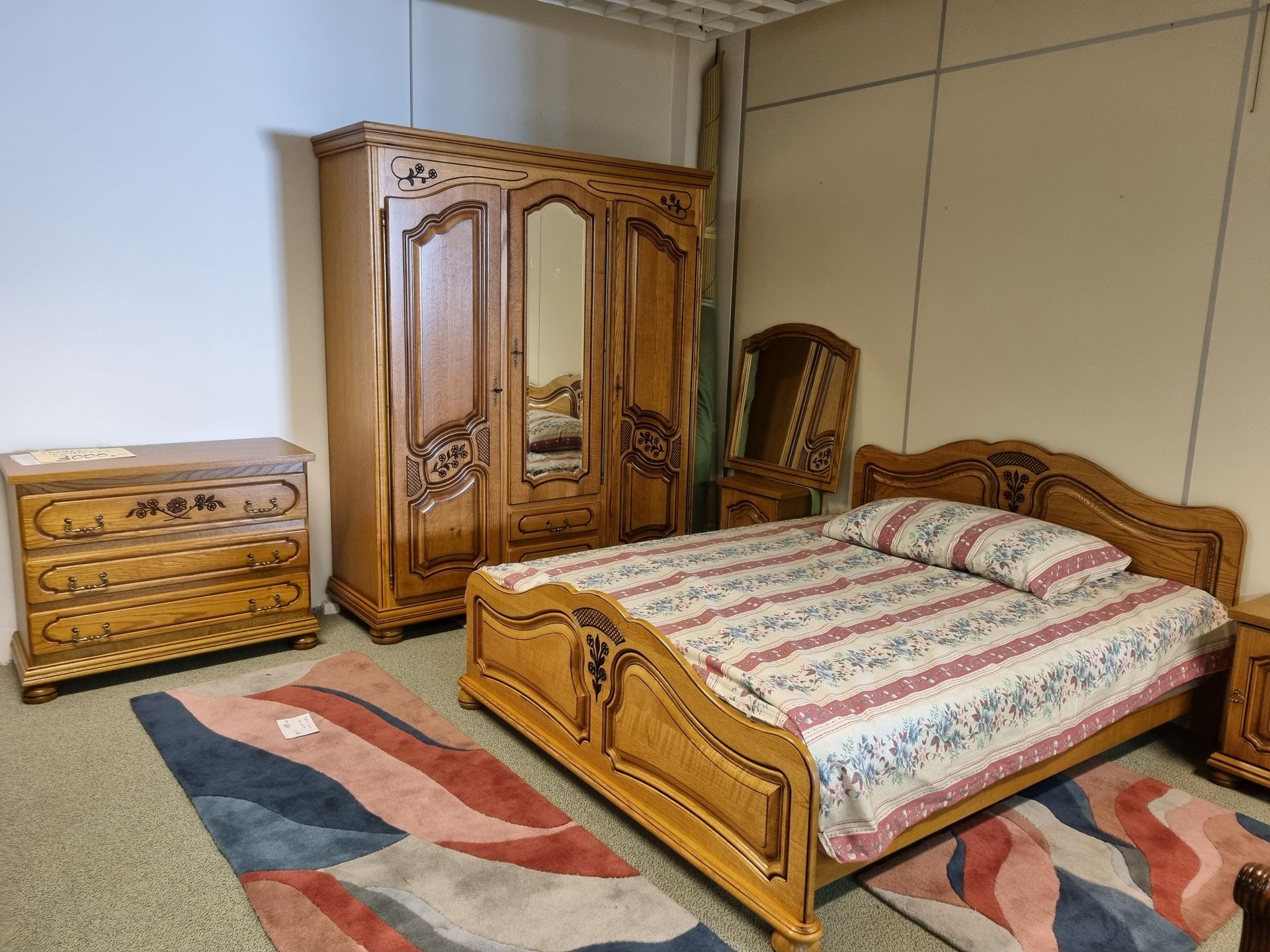 Chambre à coucher en chêne naturel