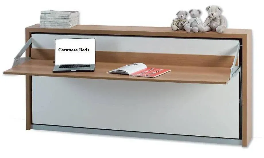 Lit escamotable avec bureau intégré