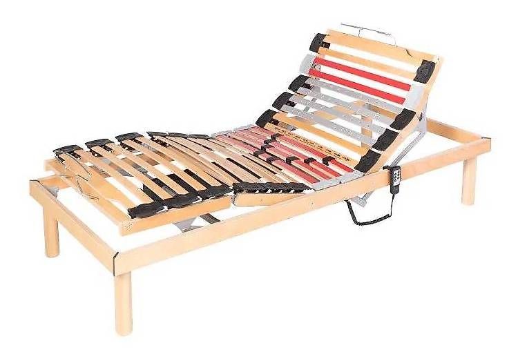 Sommier électrique sur pieds.          
 90 x 200 cm