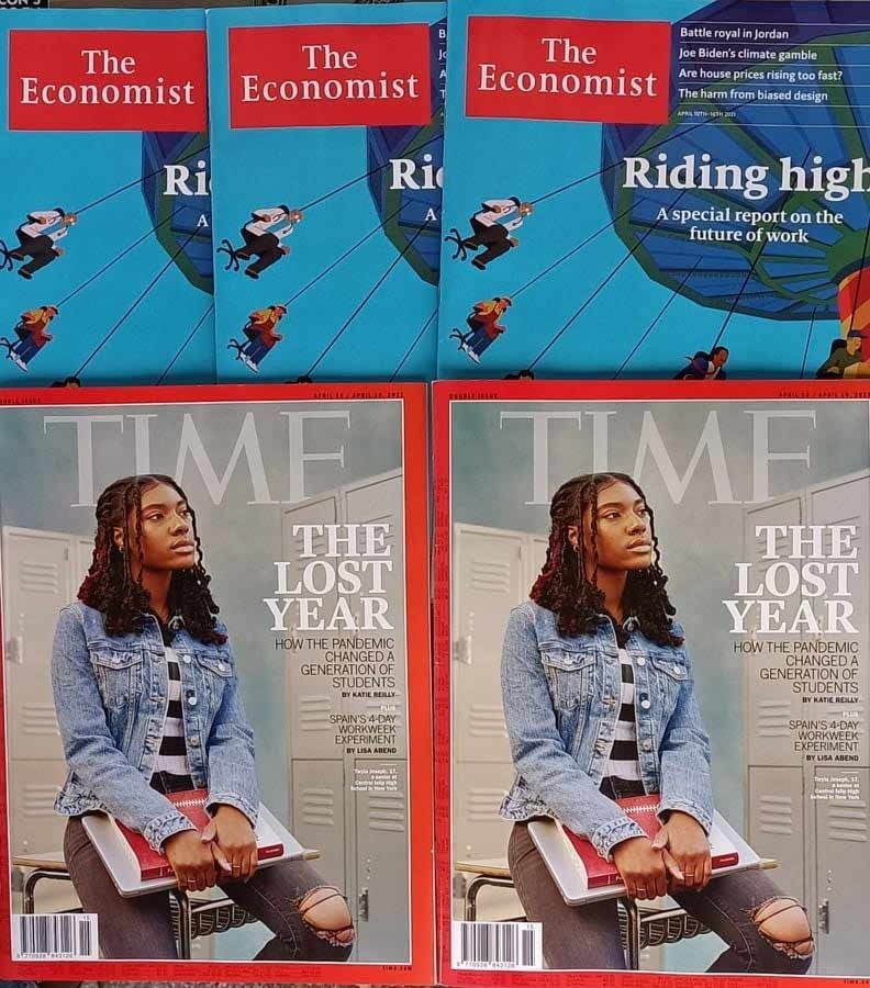 Una mujer aparece en la portada de una revista Time.