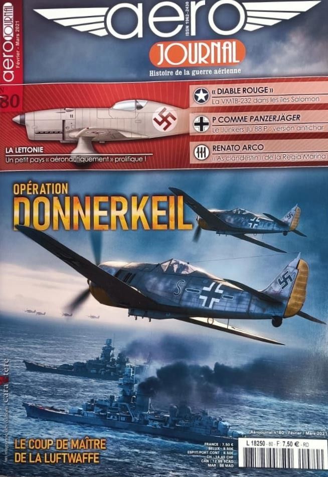 La portada de una revista con dos aviones en ella.