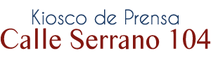 A logo for kiosko de prensa calle serrano 104